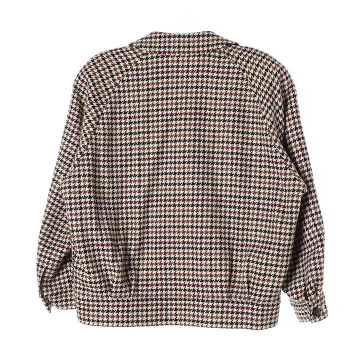 [BUNJANG] Burberry Houndstooth Check Wool Double Short Jacket Set / 버버리 하운드투스 체크 울 100% 더블 숏 재킷 셋업