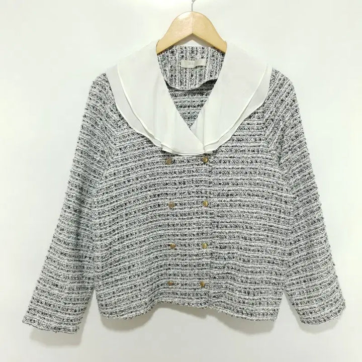 [BUNJANG] Unbranded Tweed Jacket / 카라 배색 트위드 자켓 F_M0471