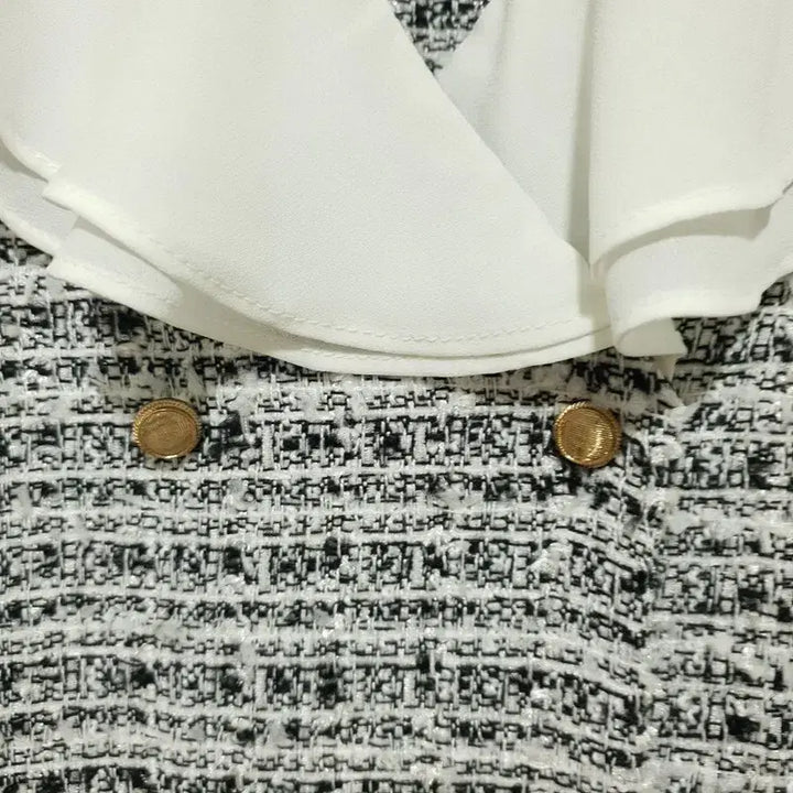 [BUNJANG] Unbranded Tweed Jacket / 카라 배색 트위드 자켓 F_M0471