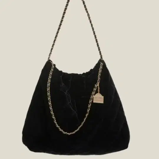 [BUNJANG] Rue de Jeanie Velvet Quilted Shoulder Bag / 뤼드유제니 벨벳 퀄팅백