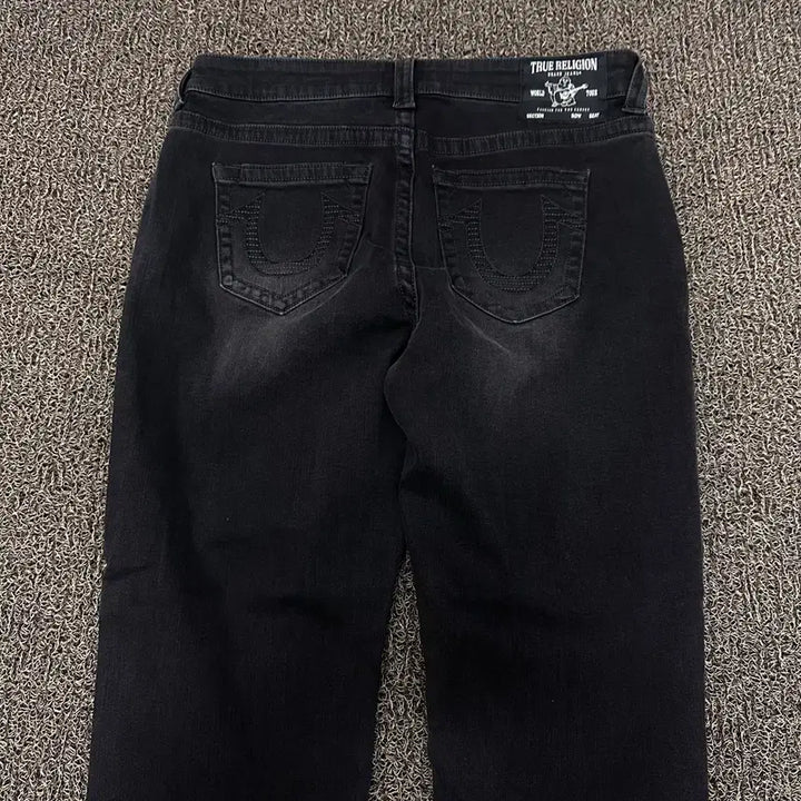 [BUNJANG] True Religion Denim Black Jeans Pants 38 Inch / 트루릴리젼 데님 흑청바지 팬츠 38인치