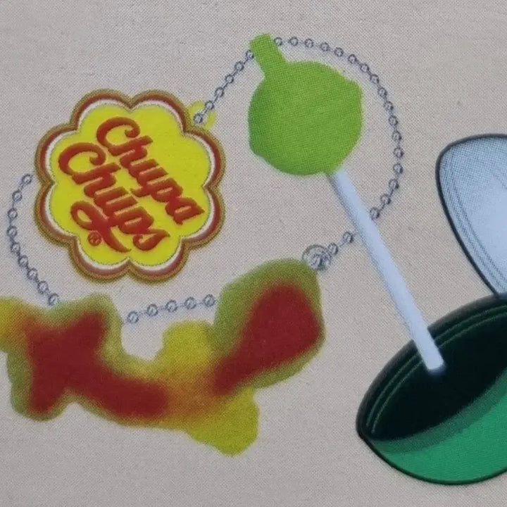 [BUNJANG] Chupa Chups Gecko Jelly Keychain - Green / 츄파춥스 게코 젤리 키링 도마뱀 키링 연두색 새제품