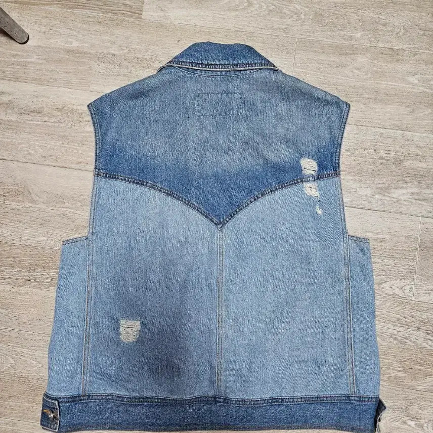 [BUNJANG] Lucky Chouette Denim Vest / 럭키슈에뜨 데님 조끼 BUX