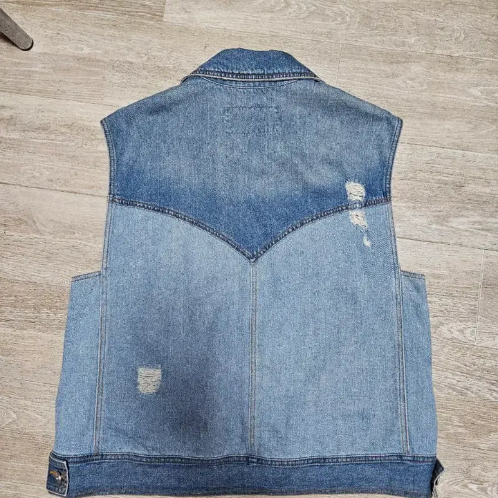 [BUNJANG] Lucky Chouette Denim Vest / 럭키슈에뜨 데님 조끼 BUX