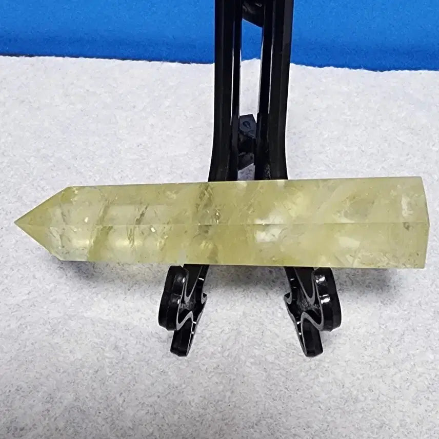 [BUNJANG] Natural Crystal Citrine Obelisk with Stand / 천연크리스탈 시크린 황수정 오벨리스크+받침대포함