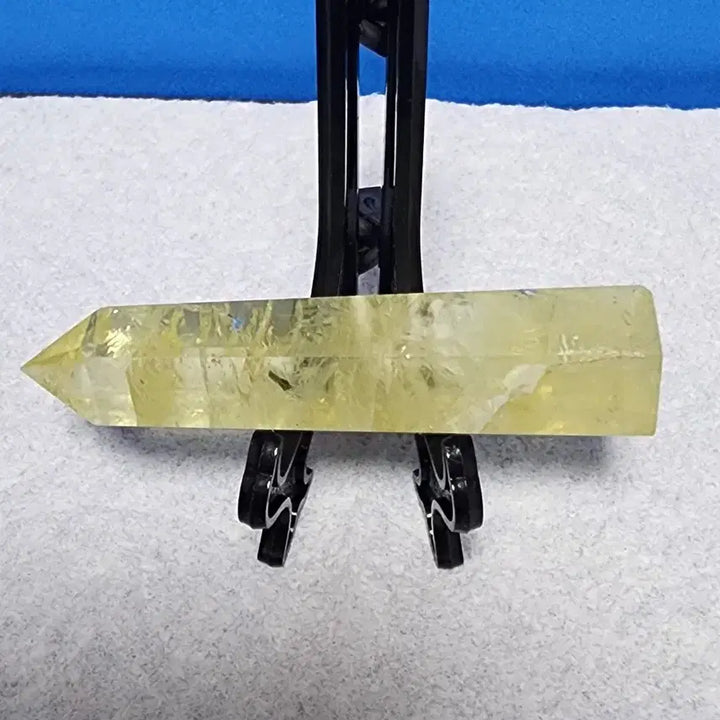 [BUNJANG] Natural Crystal Citrine Obelisk with Stand / 천연크리스탈 시크린 황수정 오벨리스크+받침대포함