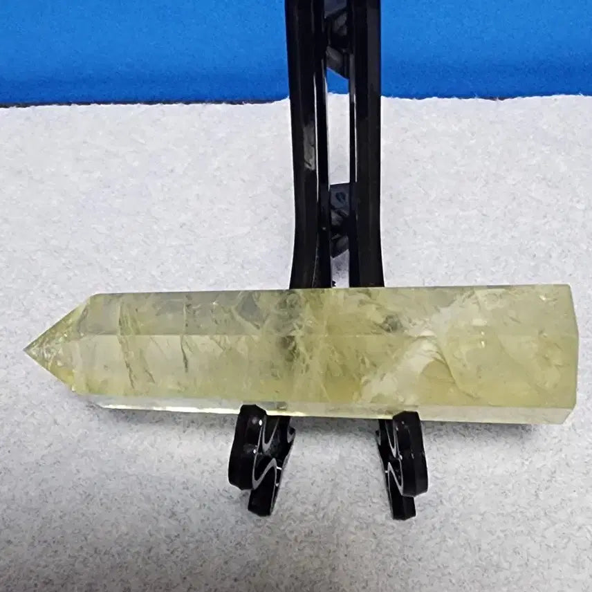 [BUNJANG] Natural Crystal Citrine Obelisk with Stand / 천연크리스탈 시크린 황수정 오벨리스크+받침대포함