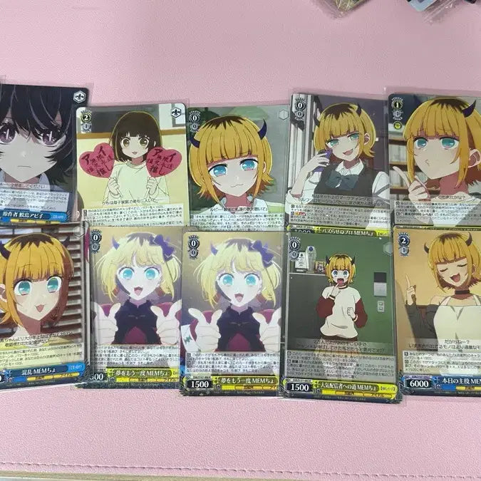 [BUNJANG] Oshi No Ko Memcho Weiss Schwarz Card + Wafer / 최애의 아이 멤쵸 mem쵸 바이스 슈발츠 카드 + 웨하스