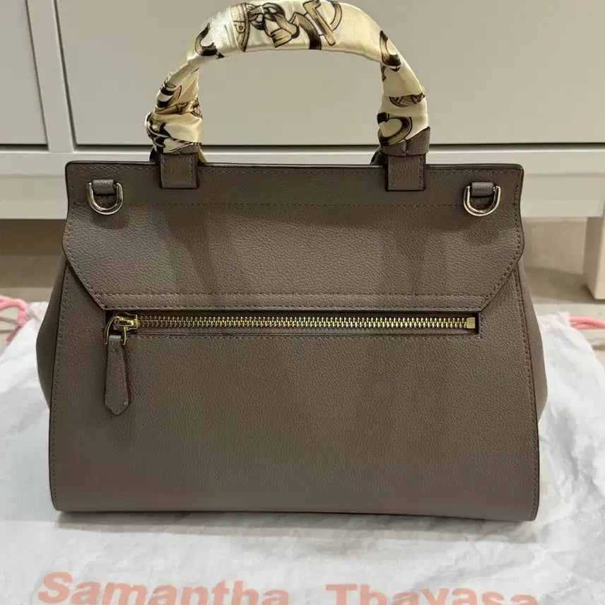 [BUNJANG] Samantha Thavasa Tote Bag with Handle Scarf / 사만사타바사 토트백 핸들스카프포함