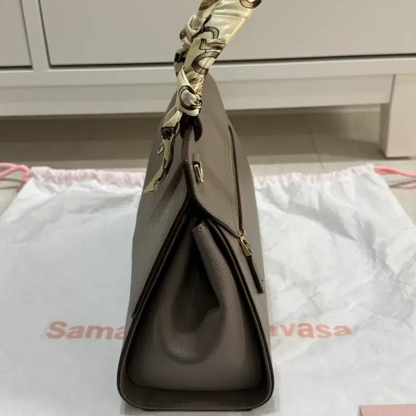 [BUNJANG] Samantha Thavasa Tote Bag with Handle Scarf / 사만사타바사 토트백 핸들스카프포함