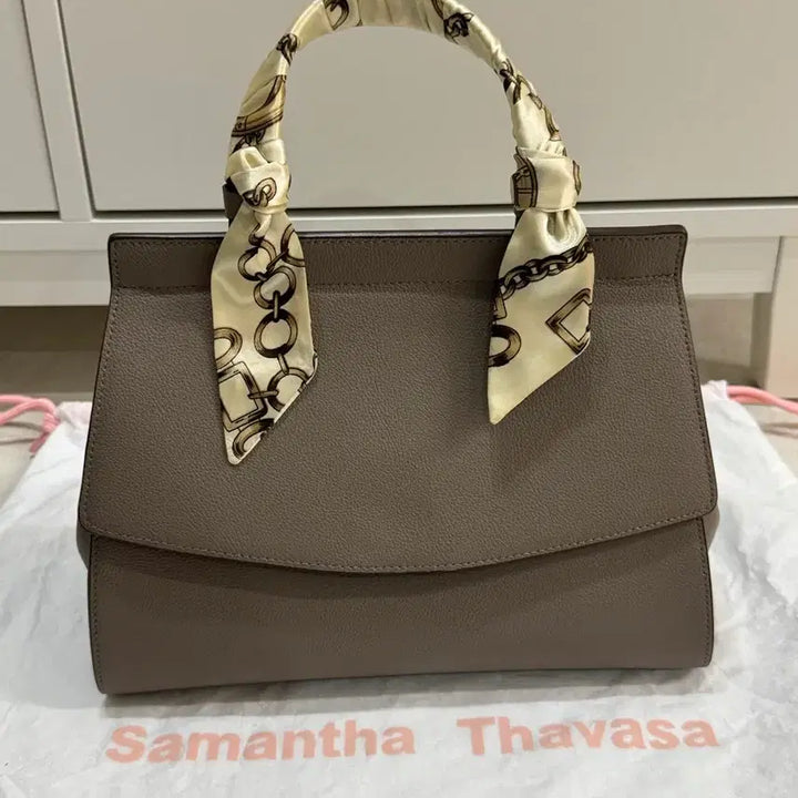[BUNJANG] Samantha Thavasa Tote Bag with Handle Scarf / 사만사타바사 토트백 핸들스카프포함