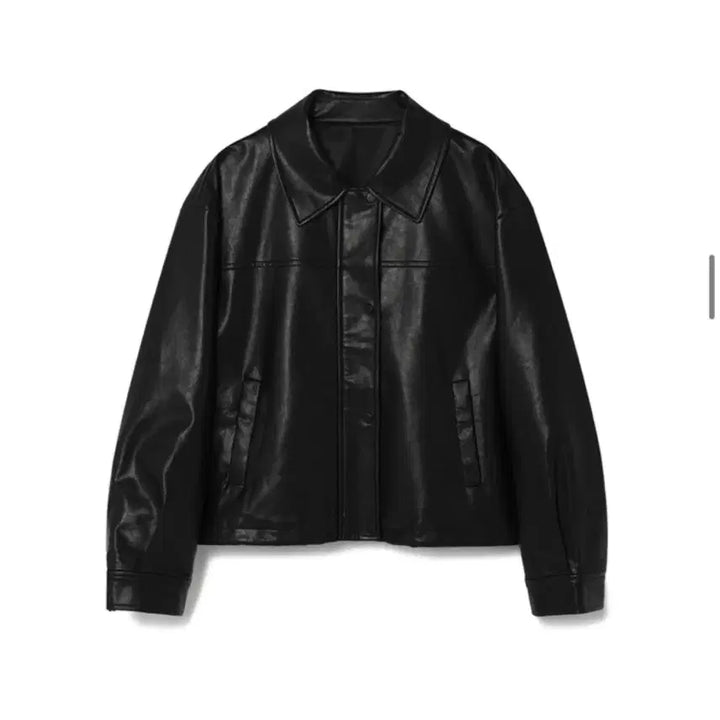 [BUNJANG] Rola Rola Leather Jacket Black / 로라로라 레더자켓 블랙 FREE
