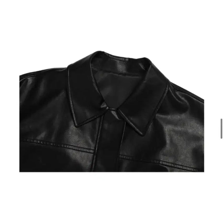 [BUNJANG] Rola Rola Leather Jacket Black / 로라로라 레더자켓 블랙 FREE
