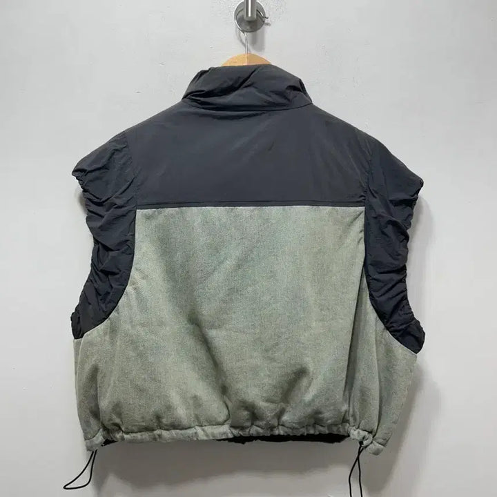 [BUNJANG] Black Denim Color Block Vest Women&