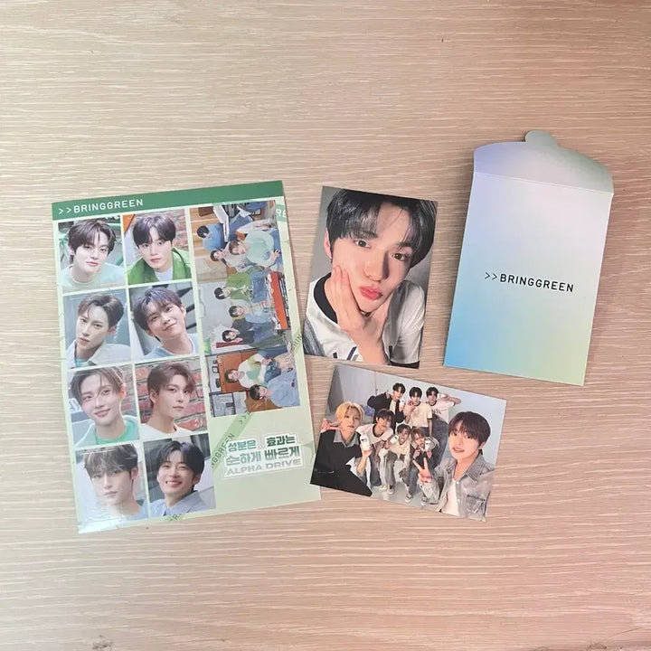 [BUNJANG] ATDI1 Sanghyun BRINGGREEN Photocard Bundle Set / 알디원 상현 브링그린 포카 개인 + 단체 + 스티커 일괄 양도