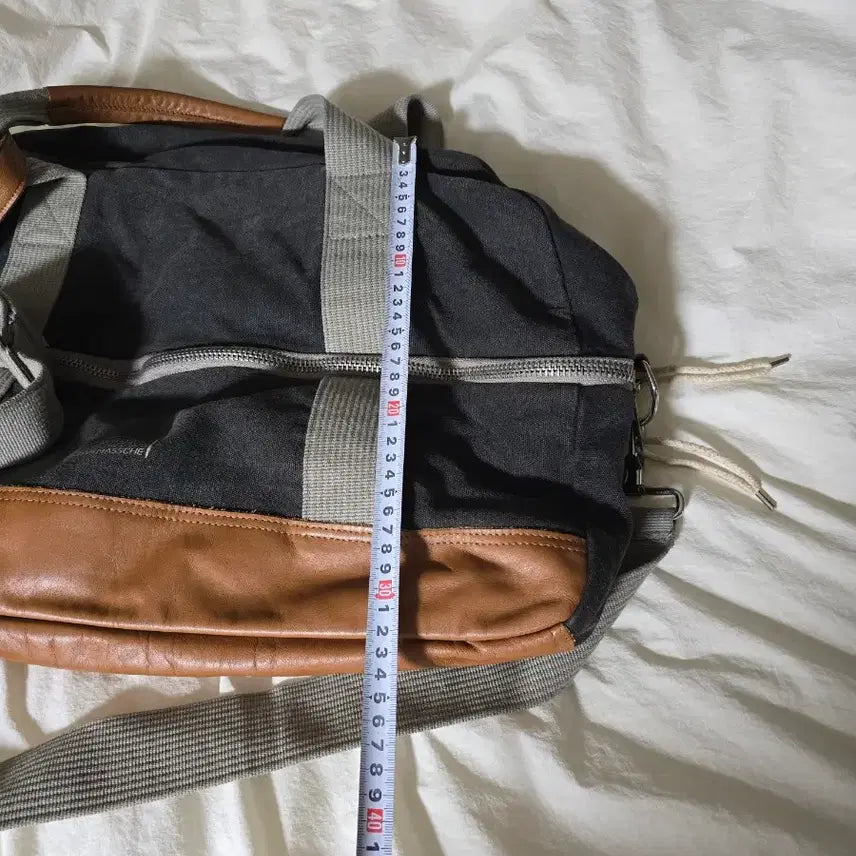 [BUNJANG] Chris Van Assche Leather and Canvas Tote Bag / 크리스반아세 가죽,캔버스 토트백 입니다.