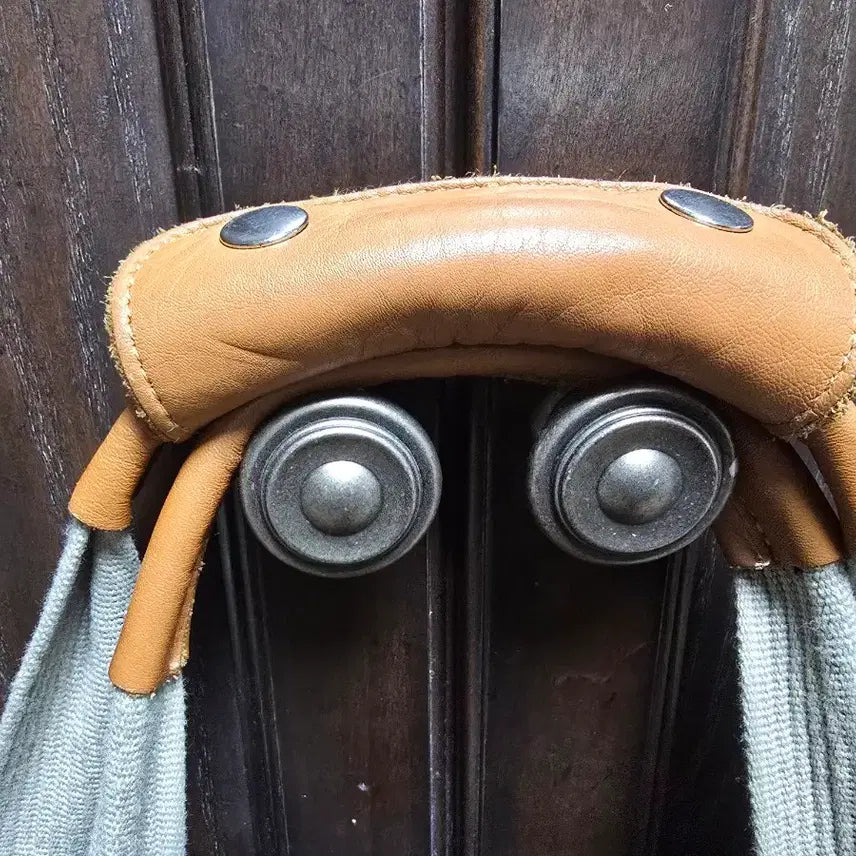 [BUNJANG] Chris Van Assche Leather and Canvas Tote Bag / 크리스반아세 가죽,캔버스 토트백 입니다.