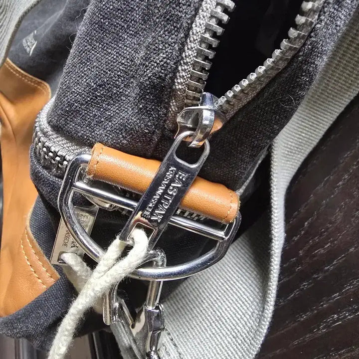 [BUNJANG] Chris Van Assche Leather and Canvas Tote Bag / 크리스반아세 가죽,캔버스 토트백 입니다.