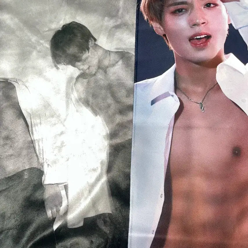 [BUNJANG] Park Jihoon Abdominal Muscle Slogan Blanket Bundle Set / 박지훈 복근 슬로건 담요 일괄