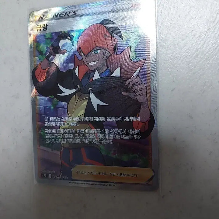 [BUNJANG] Pokemon Raihan SR Trainer Card / 포켓몬 금랑 SR 트레이너 카드