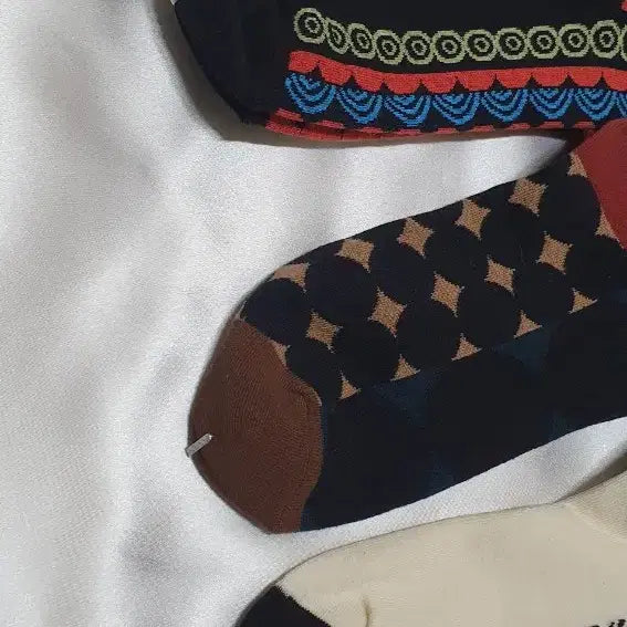[BUNJANG] CONNISTINE MUSEUM Blue Cream Dot Socks / 블루 크림 도트 CONNISTINE MUSEUM 코니스틴 뮤지엄 양말