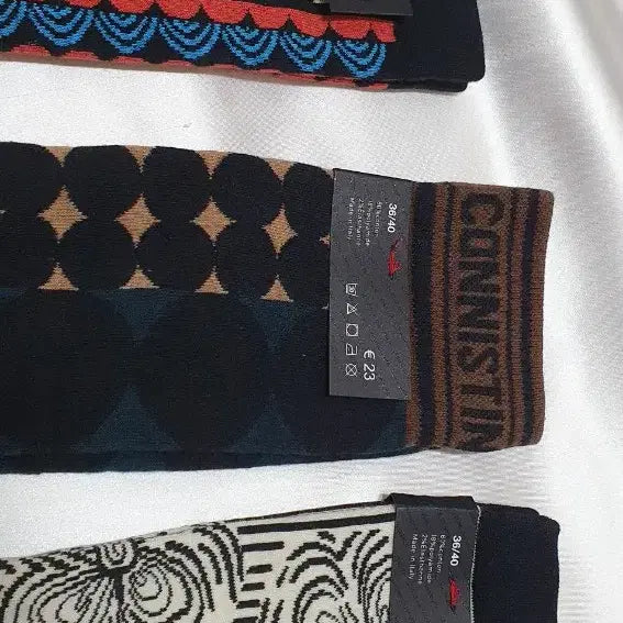 [BUNJANG] CONNISTINE MUSEUM Blue Cream Dot Socks / 블루 크림 도트 CONNISTINE MUSEUM 코니스틴 뮤지엄 양말