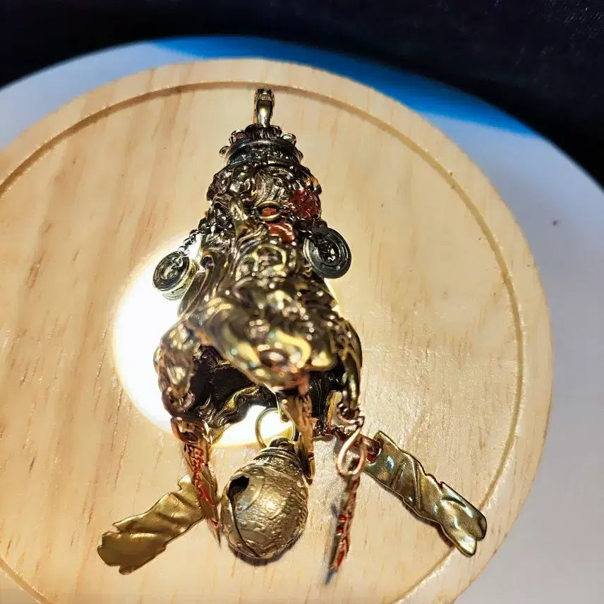 [BUNJANG] 14K Gold Plated Ho-Saeng Buddhist Amulet Charm / 14K 도금 고급 호생령 부적 고리