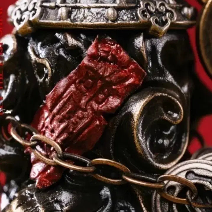 [BUNJANG] 14K Gold Plated Ho-Saeng Buddhist Amulet Charm / 14K 도금 고급 호생령 부적 고리