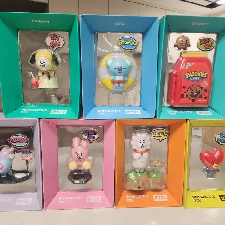 [BUNJANG] BT21 Interactive Figure Full Set / BT21 인터랙티브 피규어 풀세트 ()