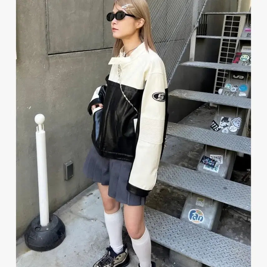 [SOLD OUT] 후즈후갤러리 레더 바이커자켓