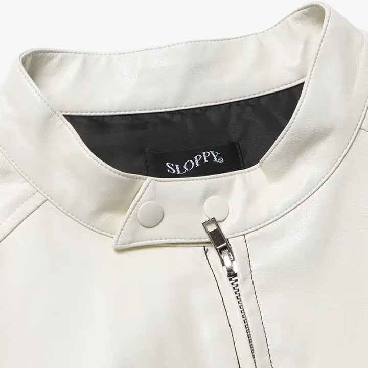 [SOLD OUT] 후즈후갤러리 레더 바이커자켓