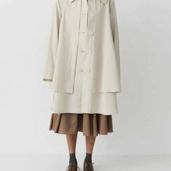 [BUNJANG] Lemaire Storm Flap Coat Brown / 르메르 스톰 플랩 코트 브라운