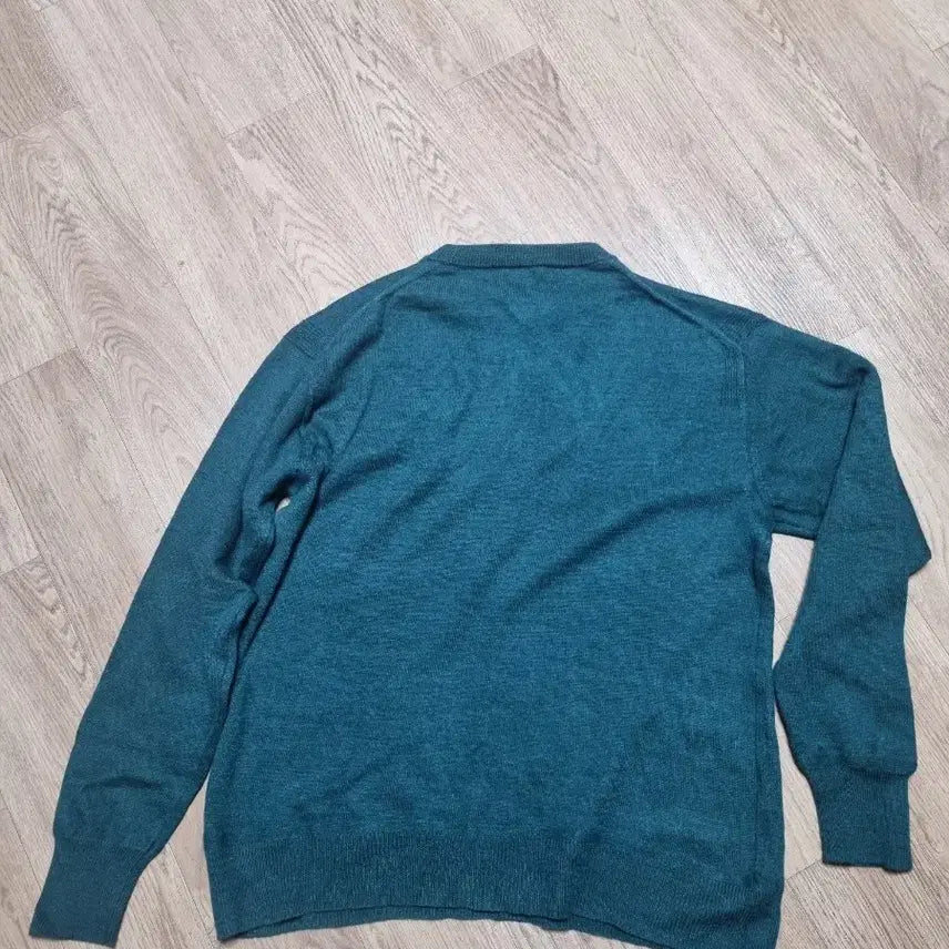 [BUNJANG] Pigvel Wool Linen Crew Neck Knit Sweater / 피그벨 울 린넨 크루넥 니트 Viridian