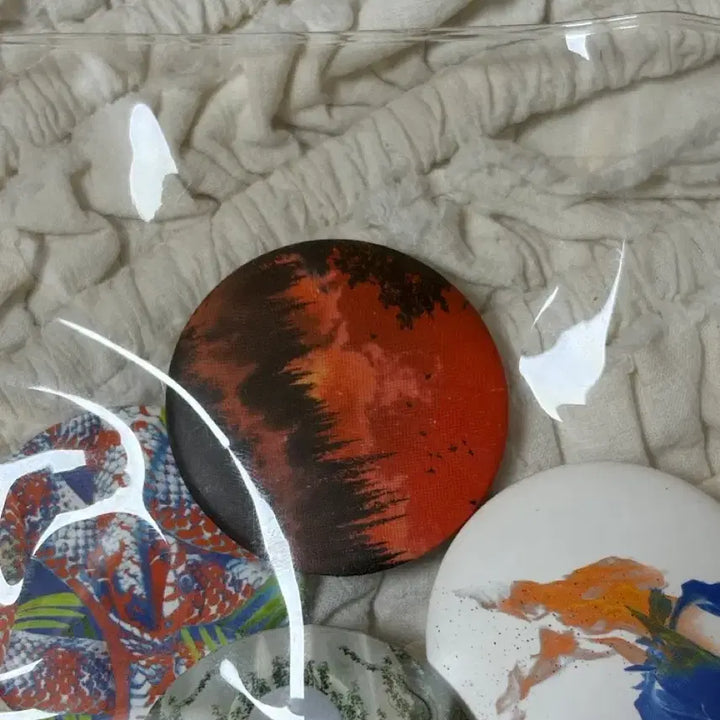 [BUNJANG] Thornapple 2022 Concert Poster + Sticker + Pin Button / 쏜애플 2022 불구경 콘서트 포스터+스티커