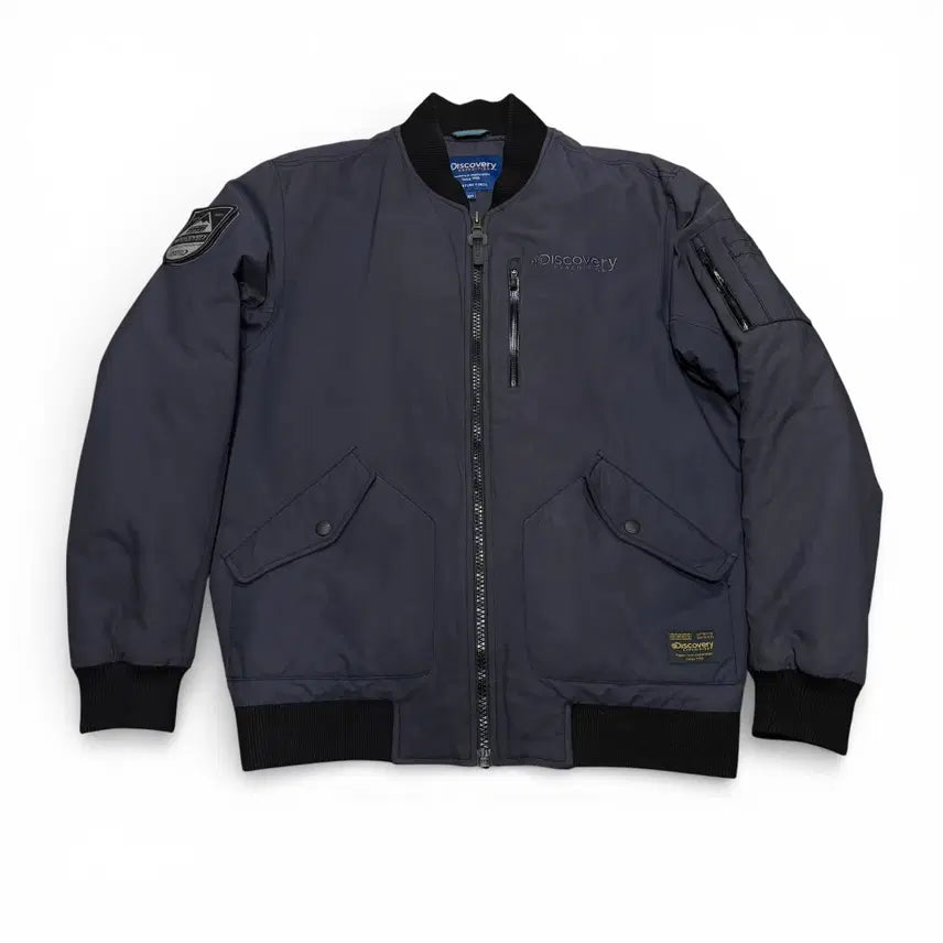 [BUNJANG] Discovery Navy Blouson Bomber Jacket / 100 디스커버리 네이비 블루종 항공점퍼