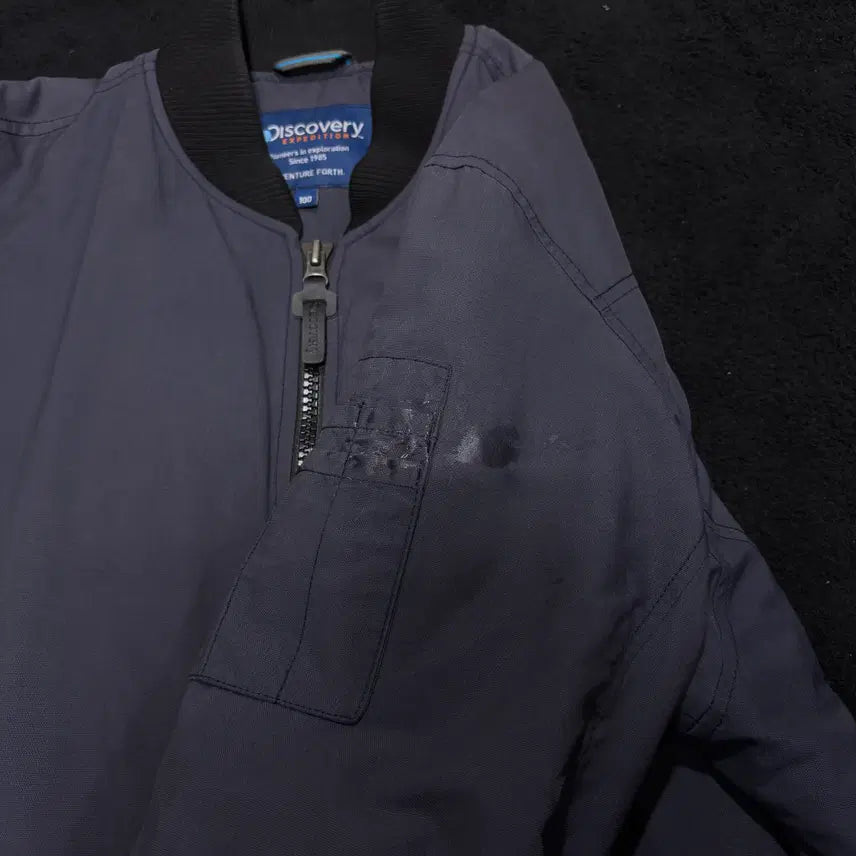 [BUNJANG] Discovery Navy Blouson Bomber Jacket / 100 디스커버리 네이비 블루종 항공점퍼