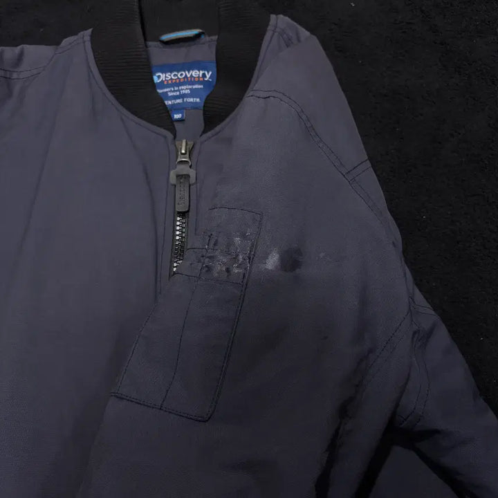[BUNJANG] Discovery Navy Blouson Bomber Jacket / 100 디스커버리 네이비 블루종 항공점퍼