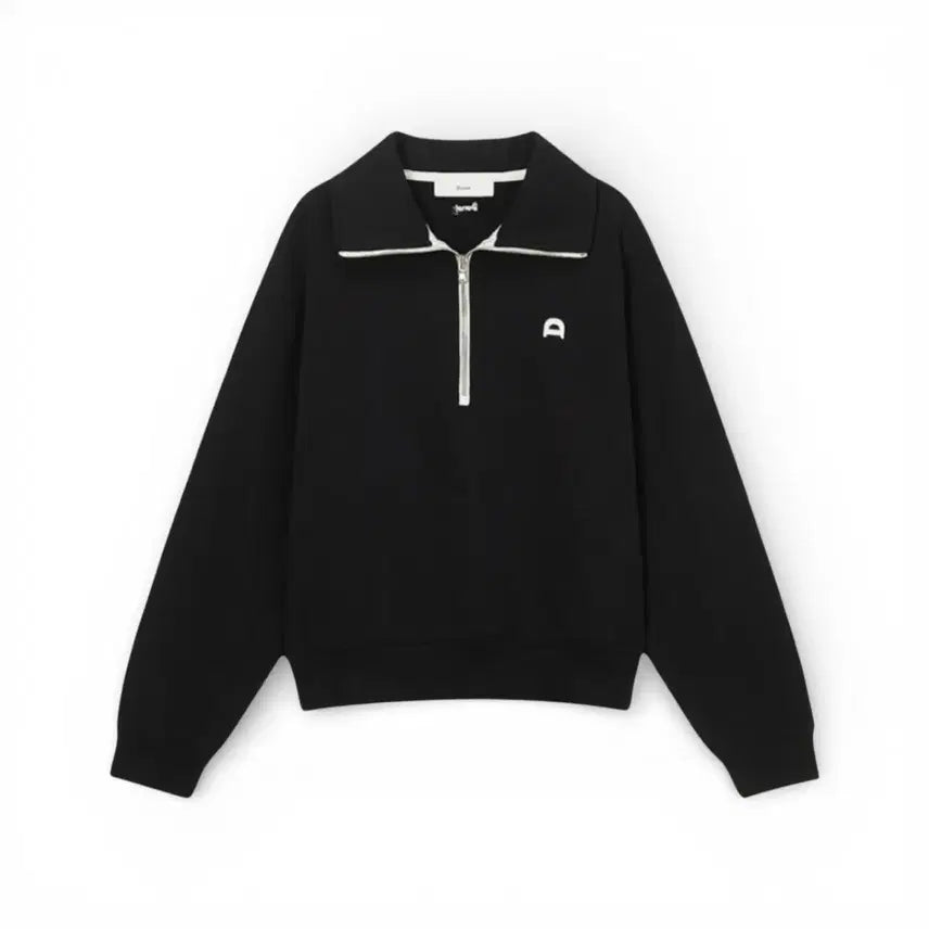 [BUNJANG] Dunst Black Half-Zip Sweatshirt (L) / 던스트 블랙 하프집업 맨투맨 L