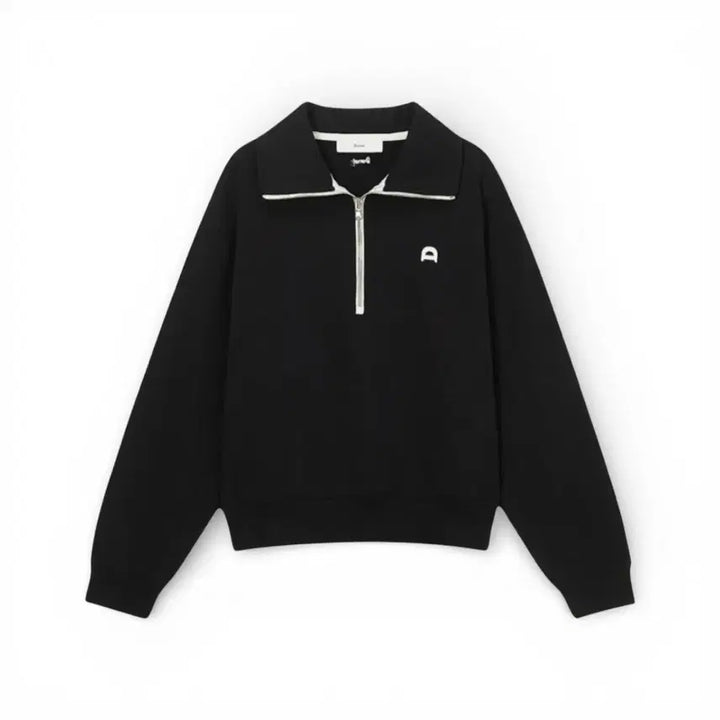 [BUNJANG] Dunst Black Half-Zip Sweatshirt (L) / 던스트 블랙 하프집업 맨투맨 L