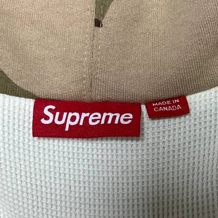 [BUNJANG] Supreme Arc Thermal Lined Zip-Up Hoodie Desert Camo - 24FW / 슈프림 아크 써멀 라인드 집업 후드 스웨트셔츠 데저트 카모 - 24FW
