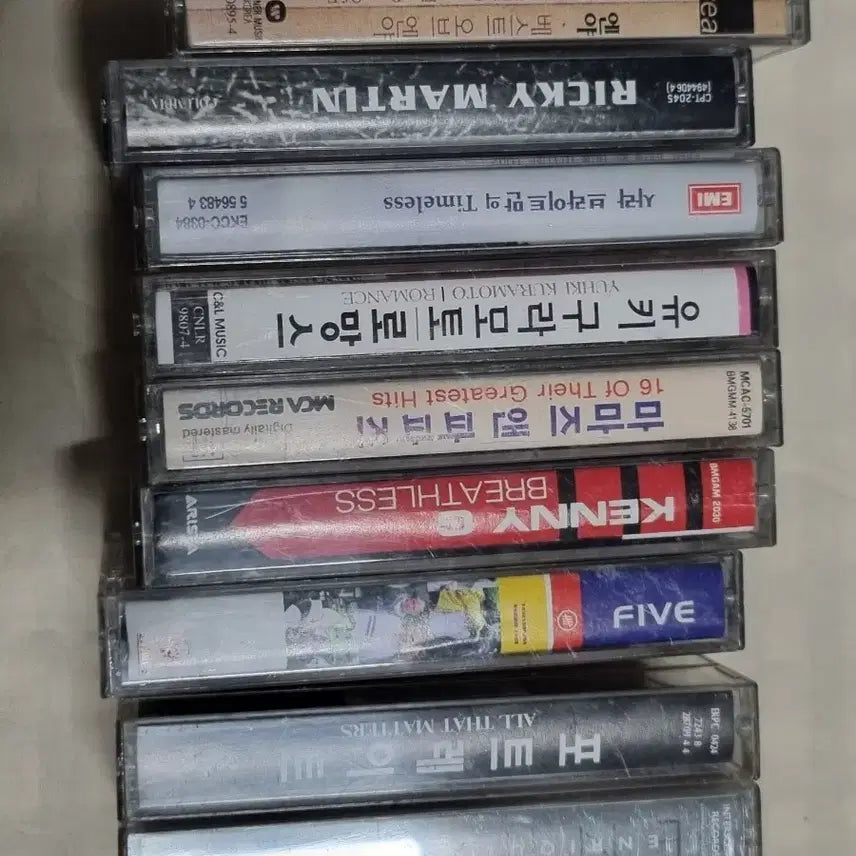 [BUNJANG] Classic Pop Cassette Tape Bundle / 고전 명곡 팝 케니지 유키구라모토 등  카세트 테이프 9개