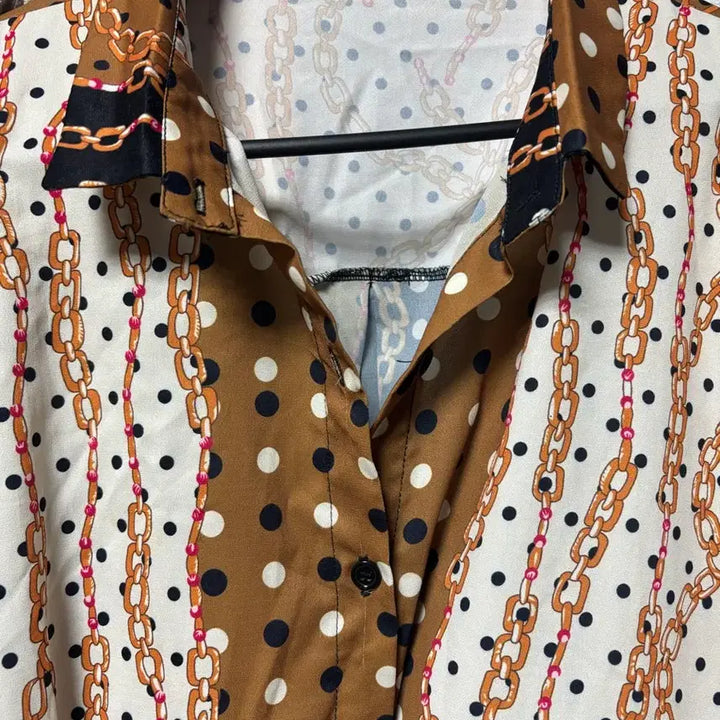 [BUNJANG] Dot Chain Pattern Blouse / 도트 체인 패턴 블라우스