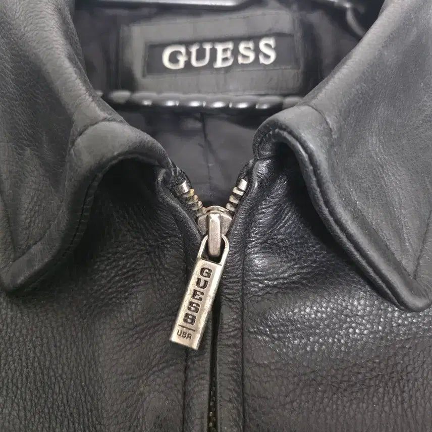 [BUNJANG] Guess 90s Vintage Leather Jacket XL / 게스90s 빈티지 가죽자켓 xl