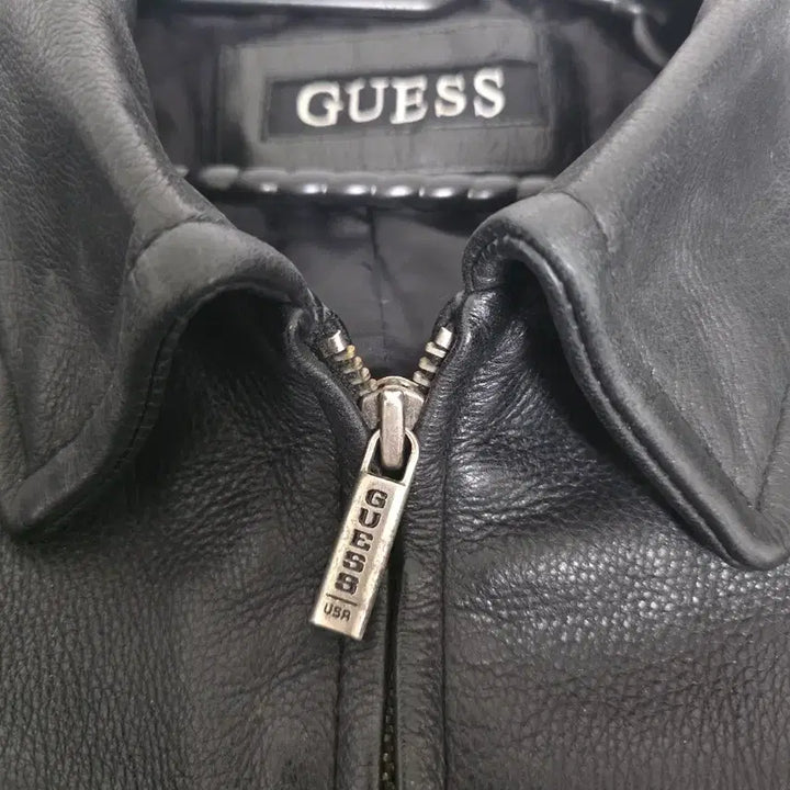 [BUNJANG] Guess 90s Vintage Leather Jacket XL / 게스90s 빈티지 가죽자켓 xl