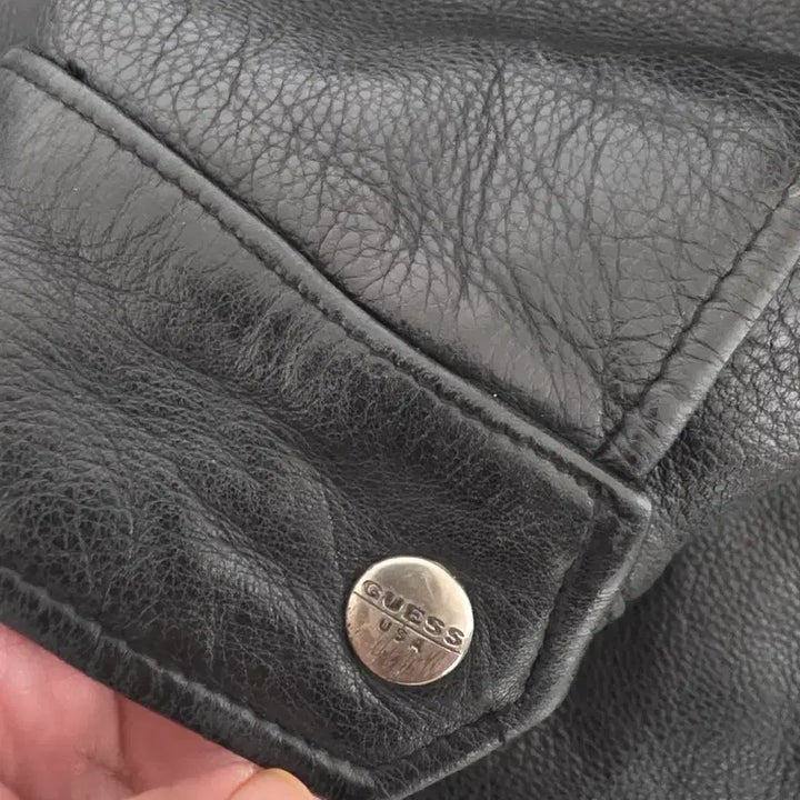 [BUNJANG] Guess 90s Vintage Leather Jacket XL / 게스90s 빈티지 가죽자켓 xl