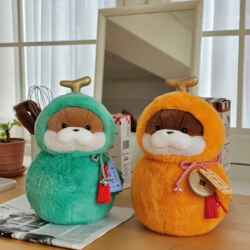 [BUNJANG] Uso Usono Medium Doll 2 Set / (새상품) 우소우소짱 금전/행운 중형인형 2종세트
