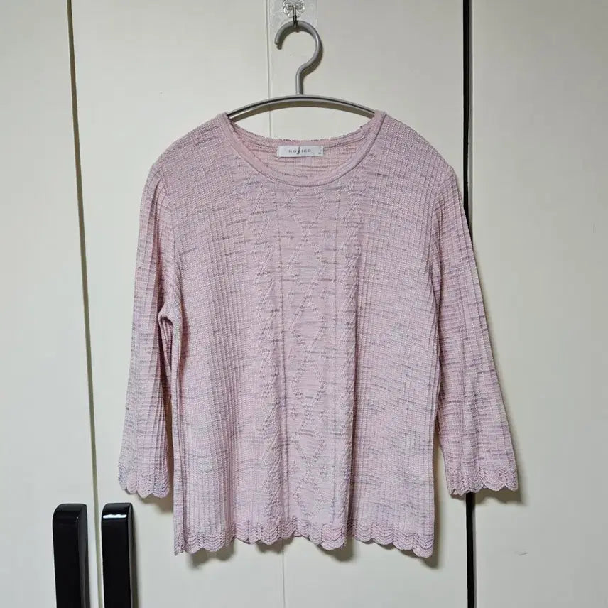 [BUNJANG] Unique Pastel Rainbow Knit Sweater / 유니크 파스텔 솜사탕 레인보우 니트