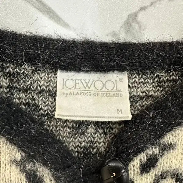 [BUNJANG] Icelandic Pattern Wool Cardigan / 아이슬란드 패턴 울 가디건