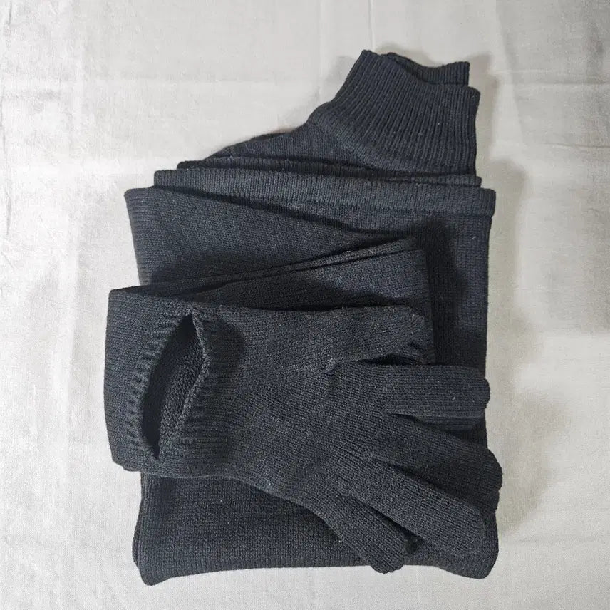 [BUNJANG] Rocket x Lunch Black Knit One-Piece / rocket x lunch black knit