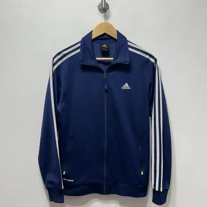[BUNJANG] Adidas Navy Track Top Zip-Up Jersey (Size 100) / 아디다스 삼선 트랙탑 네이비 집업 져지 100사이즈